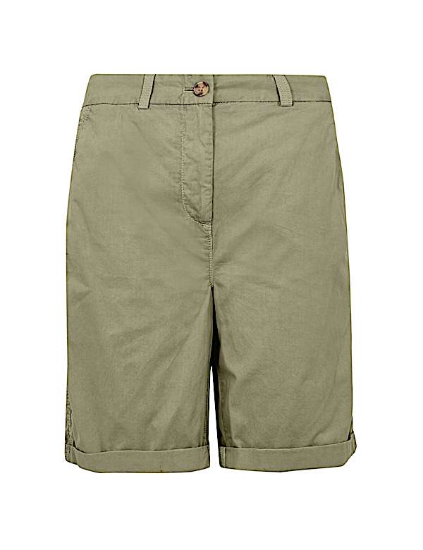 Pure Cotton Long Chino Shorts