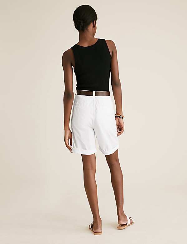 Pure Cotton Long Chino Shorts