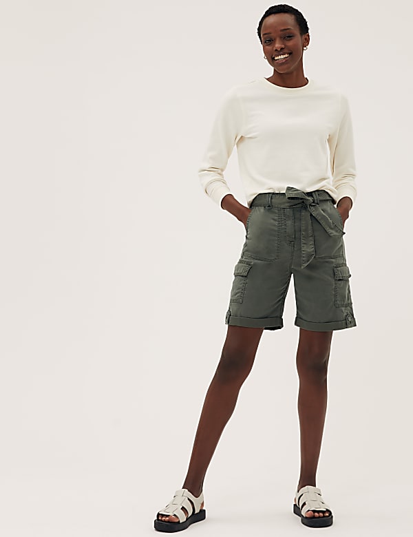 Tencel™ Rich Cargo Shorts