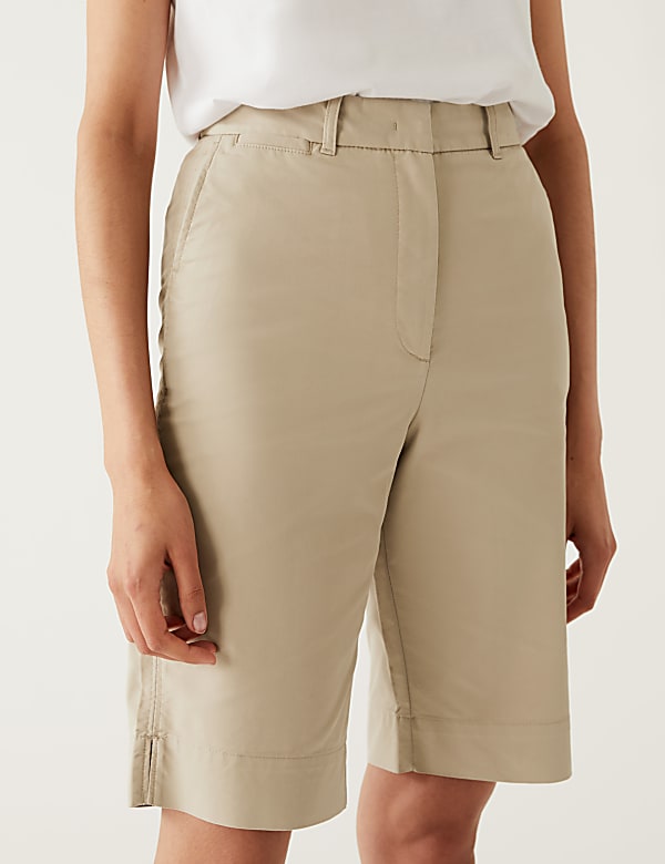 Ladies knee length chino shorts outlet