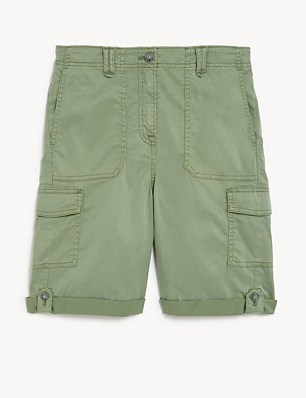 Buy Lyocell Rich Cargo Tea Dyed Shorts at Marks Spencer