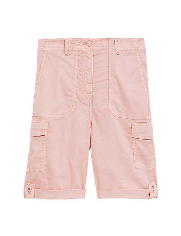 Lyocell Rich Cargo Tea Dyed Shorts