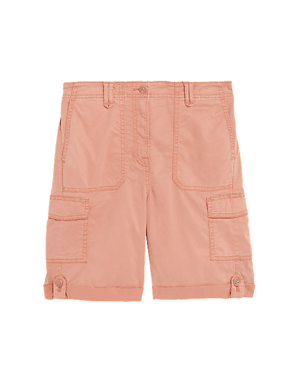 Lyocell Rich Cargo Tea Dyed Shorts