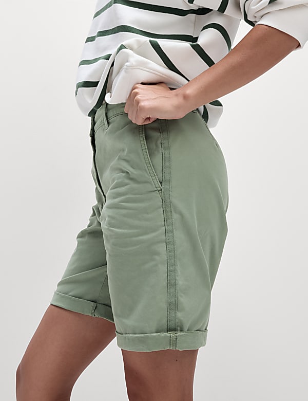 2er-Pack Chino-Shorts mit hohem Baumwollanteil und Teefärbung - AT