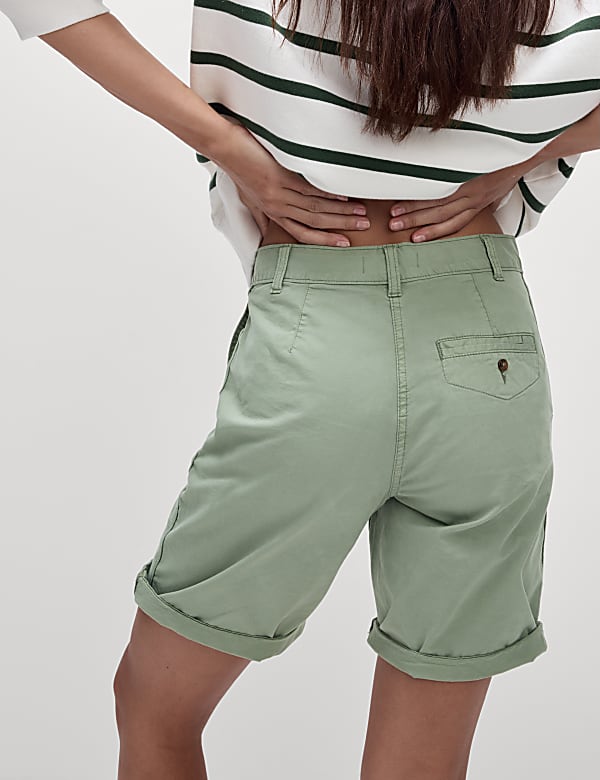 2er-Pack Chino-Shorts mit hohem Baumwollanteil und Teefärbung - AT