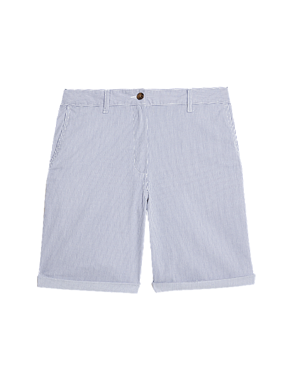 Cotton Rich Striped Chino Shorts