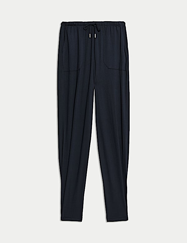 Jersey Drawstring Pintuck Tapered Trousers - EE