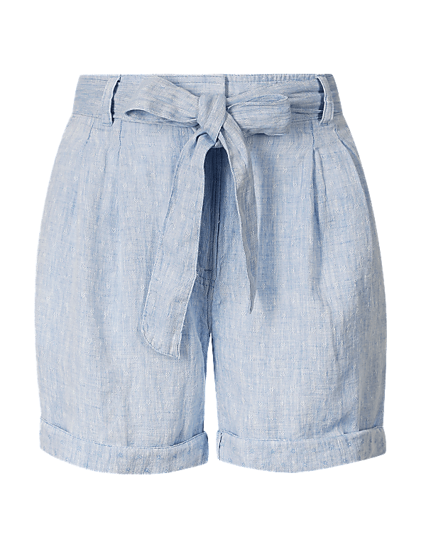 Pure Linen Casual Shorts