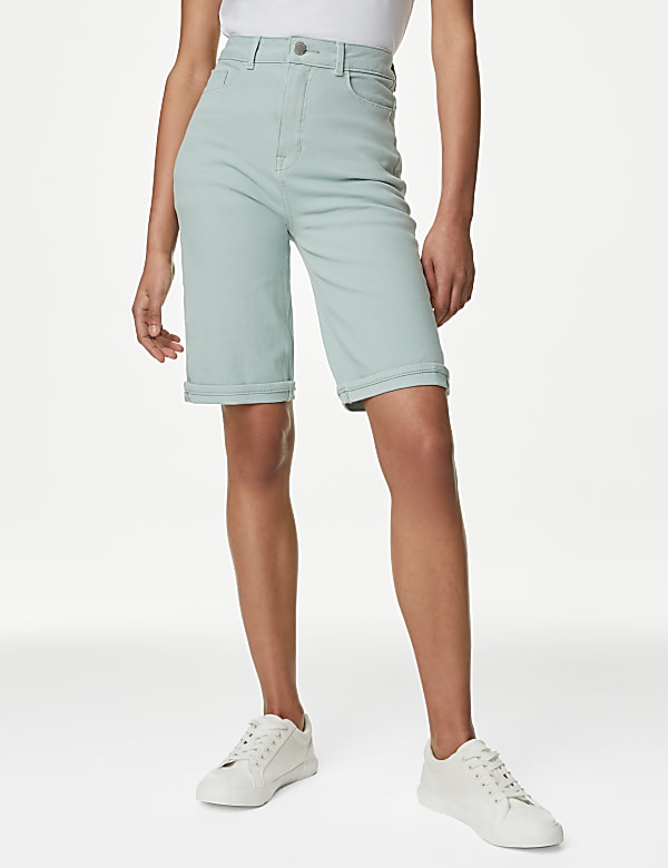 Magic Shaping Denim High Waisted Shorts