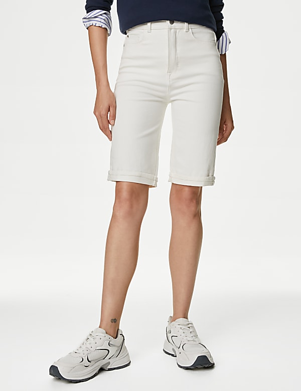 Magic Shaping Denim High Waisted Shorts