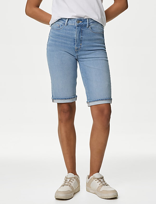 Magic Shaping Denim High Waisted Shorts