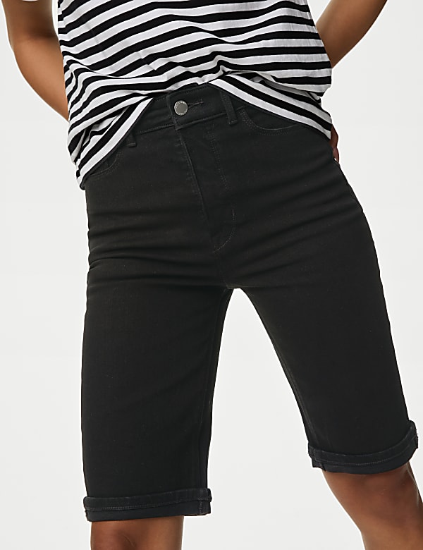 Magic Shaping Denim High Waisted Shorts