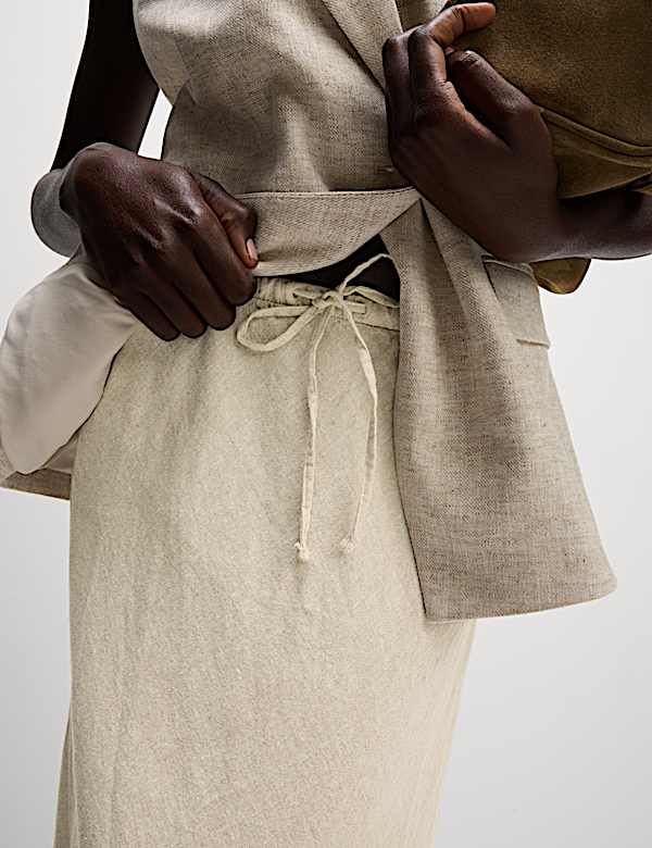 Bias Cut Maxi Skirt - HU