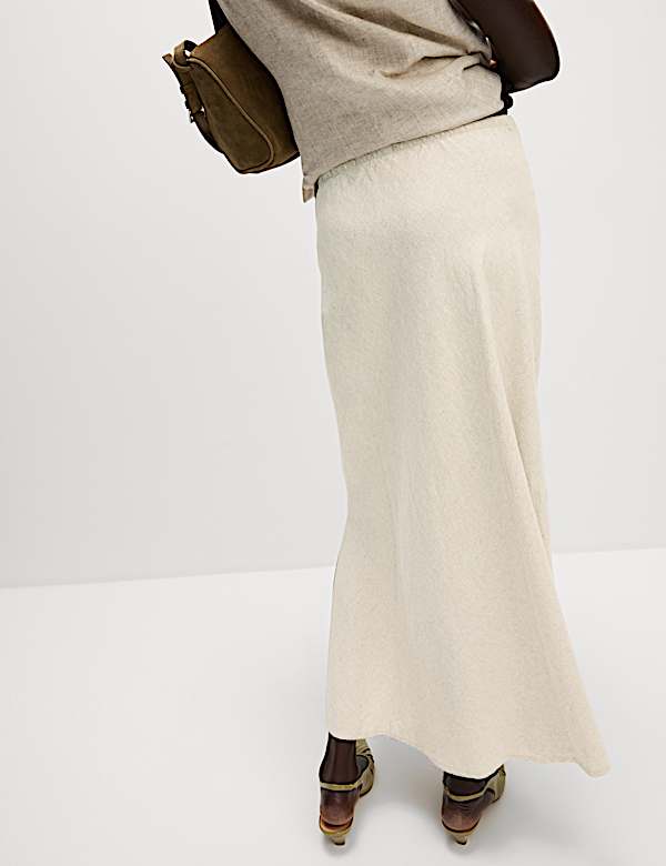 Bias Cut Maxi Skirt - HU