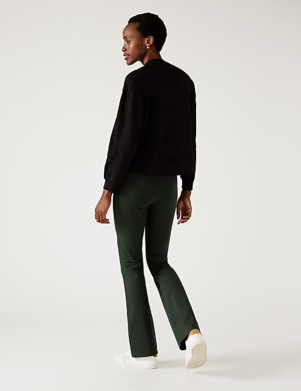 Jersey Elasticated Waist Flared Trousers