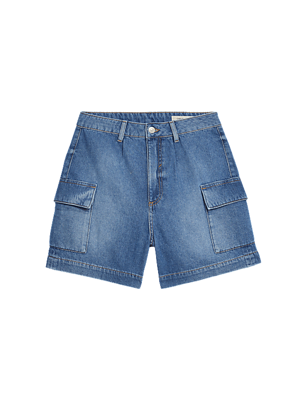 Denim Cargo Shorts