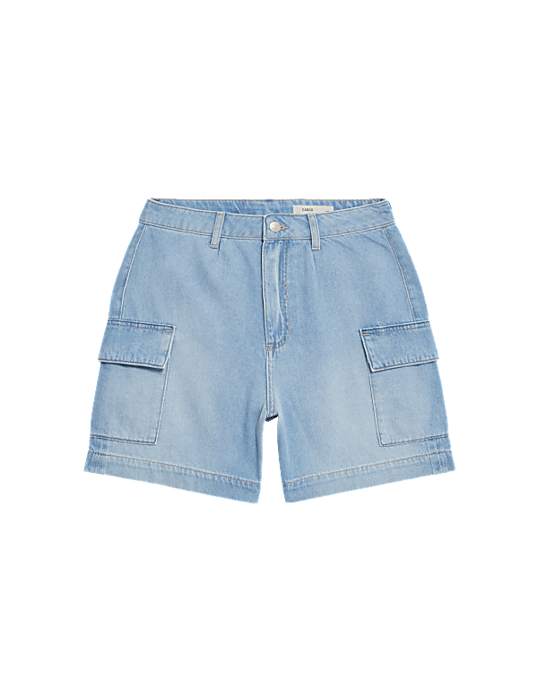 Denim Cargo Shorts