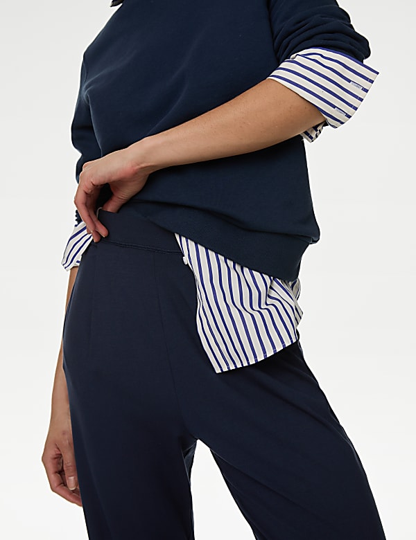 Jersey Tapered Ankle Grazer Trousers