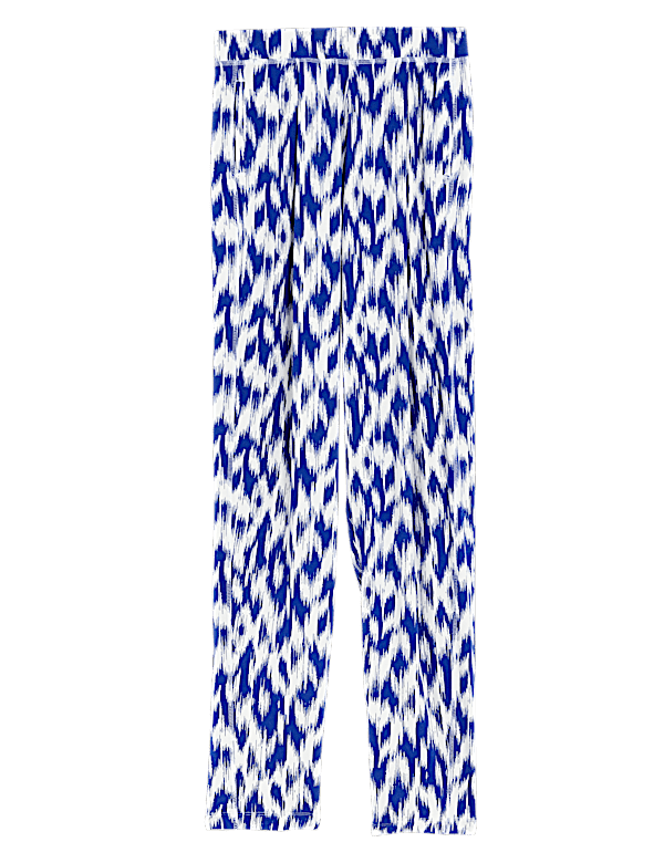 Jersey Printed Tapered Trousers