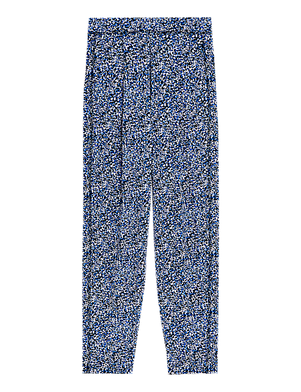 Jersey Printed Tapered Trousers