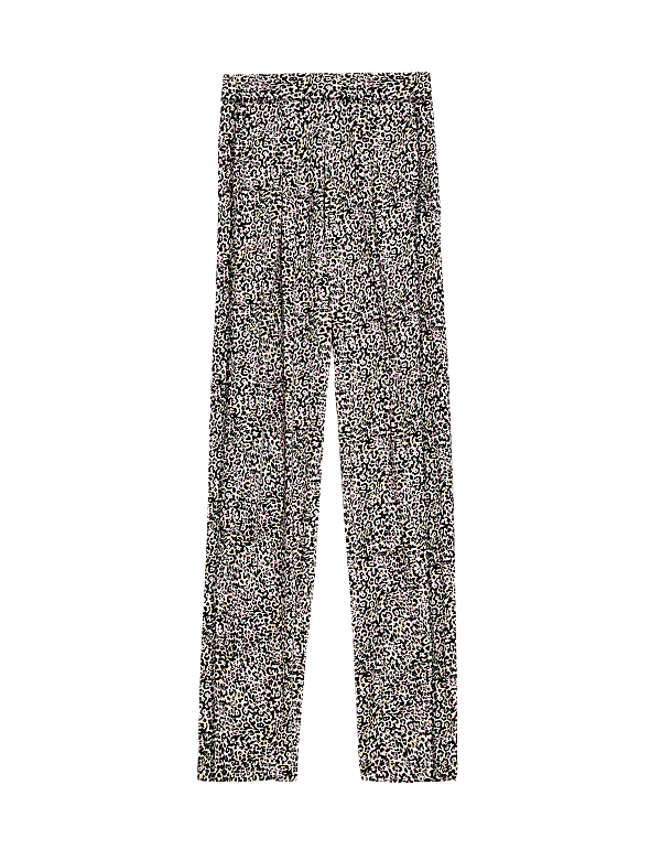 Jersey Printed Tapered Trousers