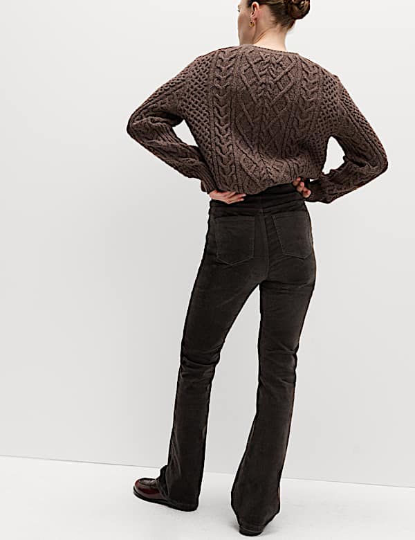 Jeggings c&ocirc;tel&eacute; taille haute coupe &eacute;vas&eacute;e - LU