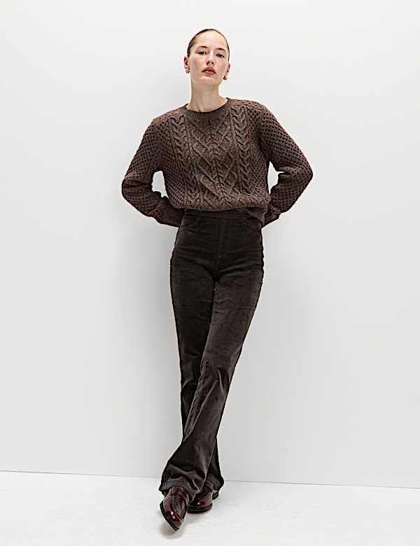 Jeggings c&ocirc;tel&eacute; taille haute coupe &eacute;vas&eacute;e - LU