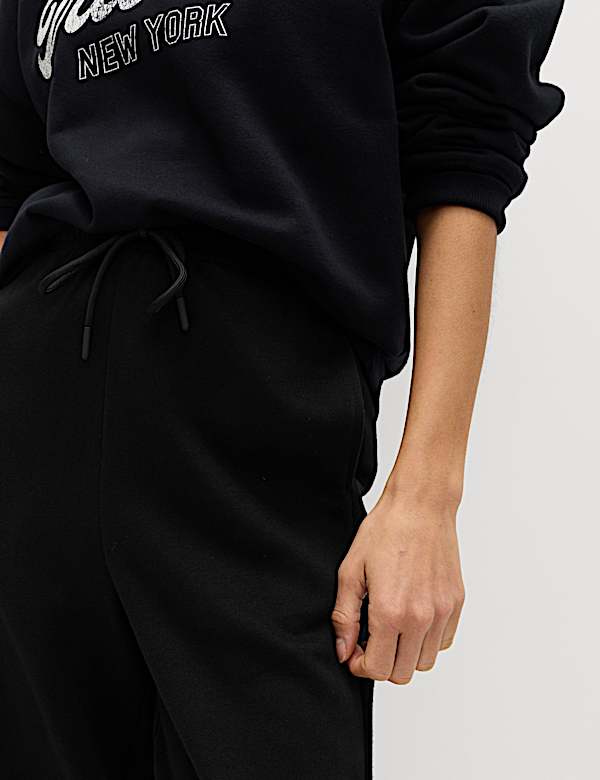 Cotton Rich Carrot Leg Ankle Grazer Joggers - ES