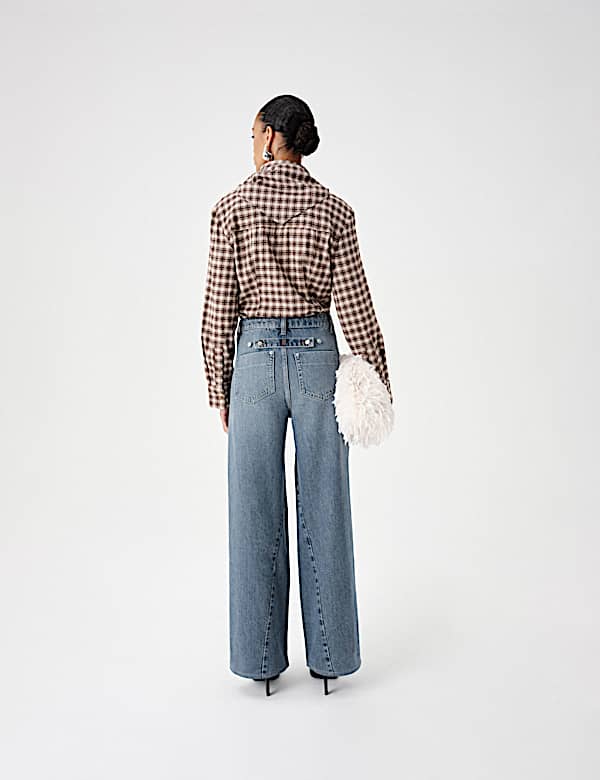 Twisted Seam Wide Leg Jean - CA