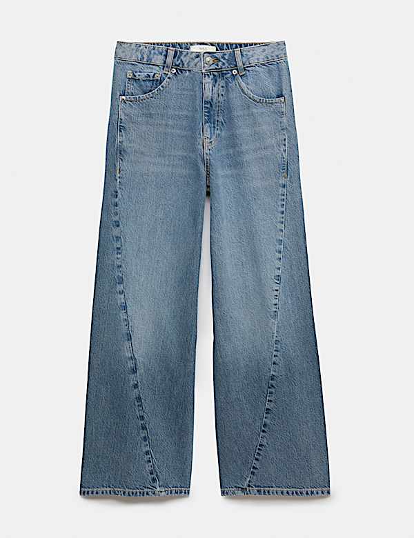Twisted Seam Wide Leg Jean - CA