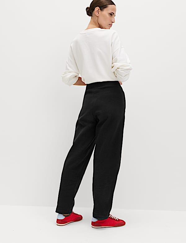 Cotton Rich Brushed Carrot Leg Joggers