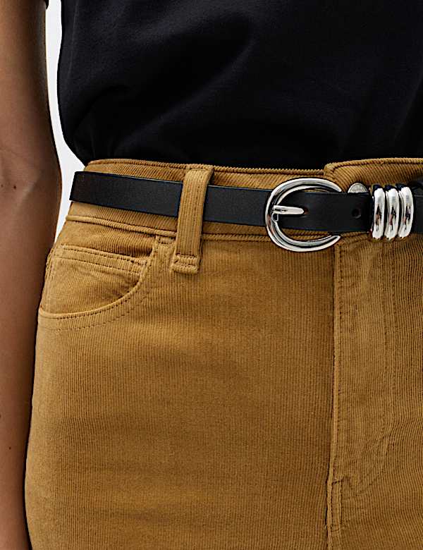 Cord Flare Cropped Trousers