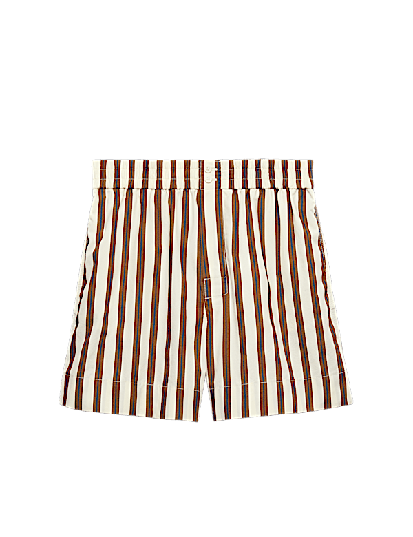 Pure Cotton Poplin High Waisted Shorts