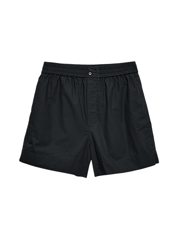 Pure Cotton Poplin High Waisted Shorts