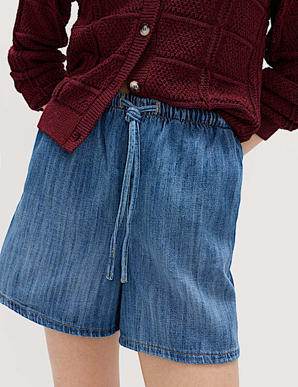 2pk Cotton Rich Pull On Denim Shorts - JO