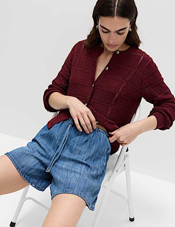 2pk Cotton Rich Pull On Denim Shorts - JO