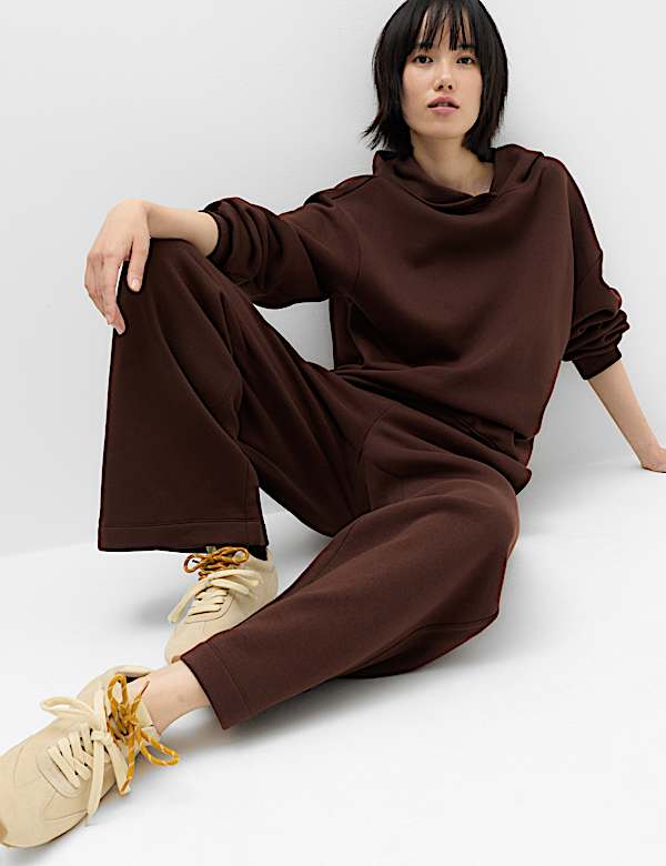 Cotton Rich Wide Leg Joggers - ES