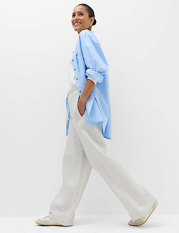 Cotton Rich Wide Leg Joggers