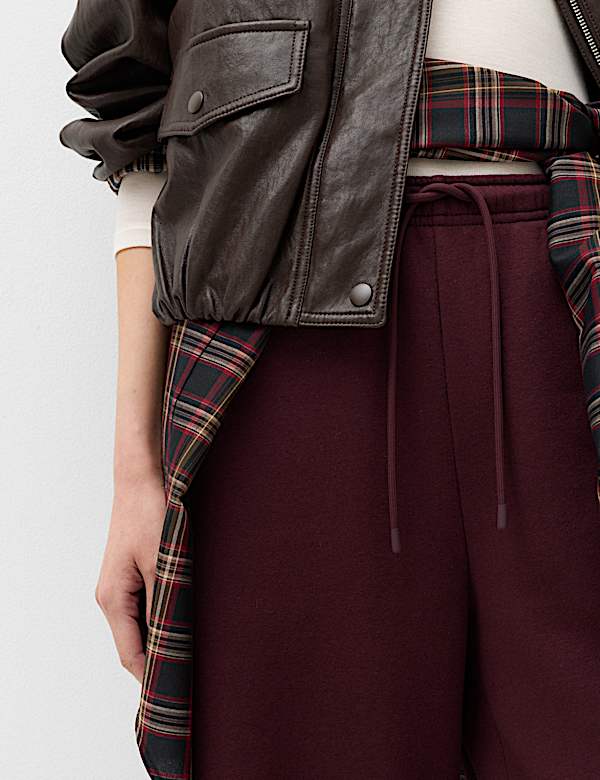 Cotton Rich Wide Leg Joggers