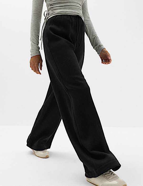 Cotton Rich Wide Leg Joggers