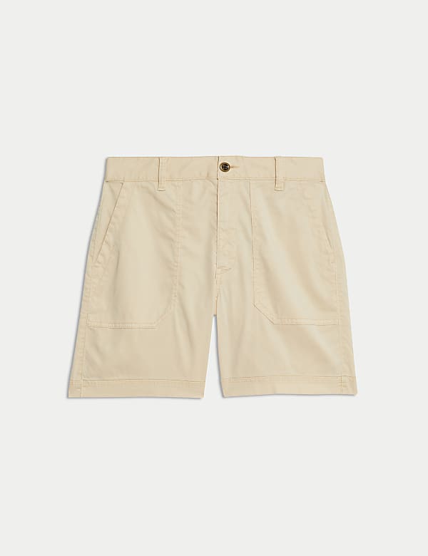 Cotton Blend Cargo Shorts - GR