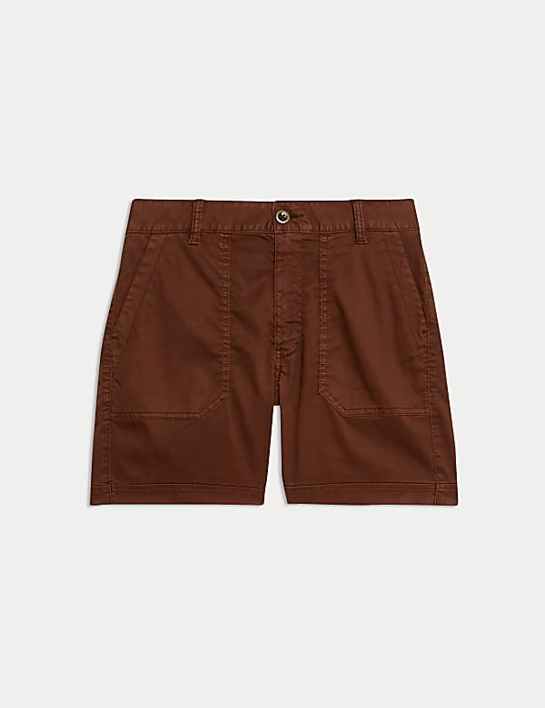 Cotton Blend Cargo Shorts - JE