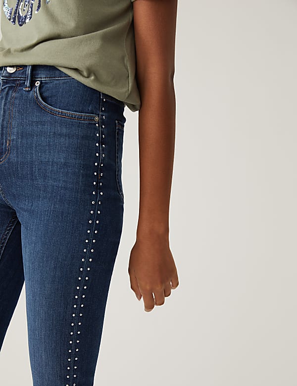 Ivy High Waisted Skinny Ankle Grazer Jeans