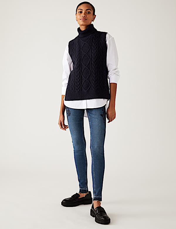 Ivy Premium Embroidered Skinny Jeans