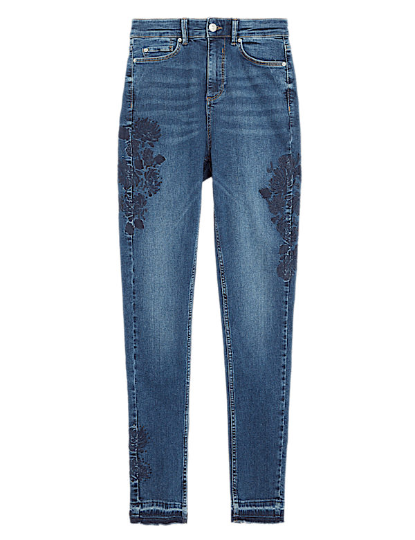 Ivy Premium Embroidered Skinny Jeans