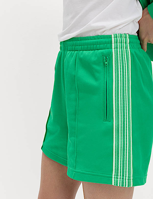Cotton Rich Side Stripe Shorts - FR