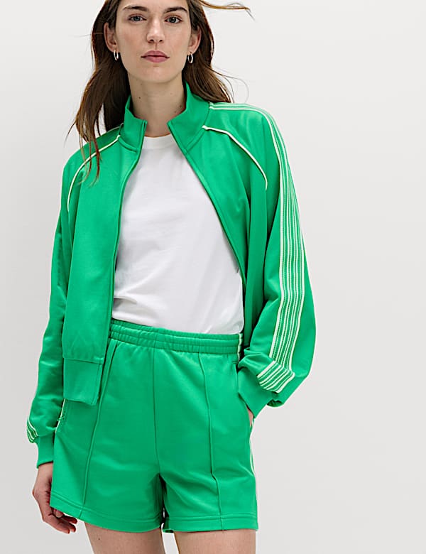 Cotton Rich Side Stripe Shorts - FR