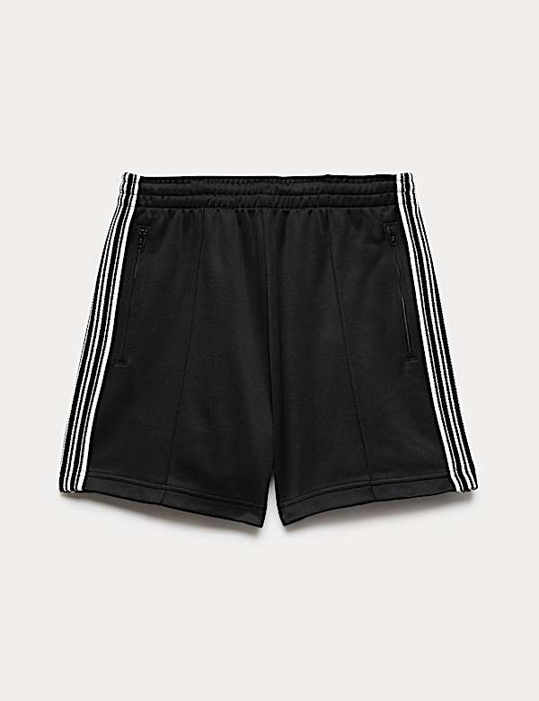 Short en coton &agrave; rayure lat&eacute;rale - LU