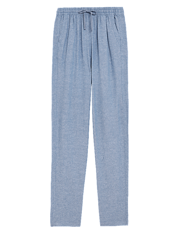 Linen Rich Tapered Trousers