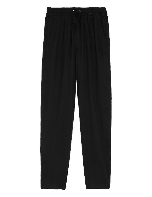 Linen Rich Tapered Trousers